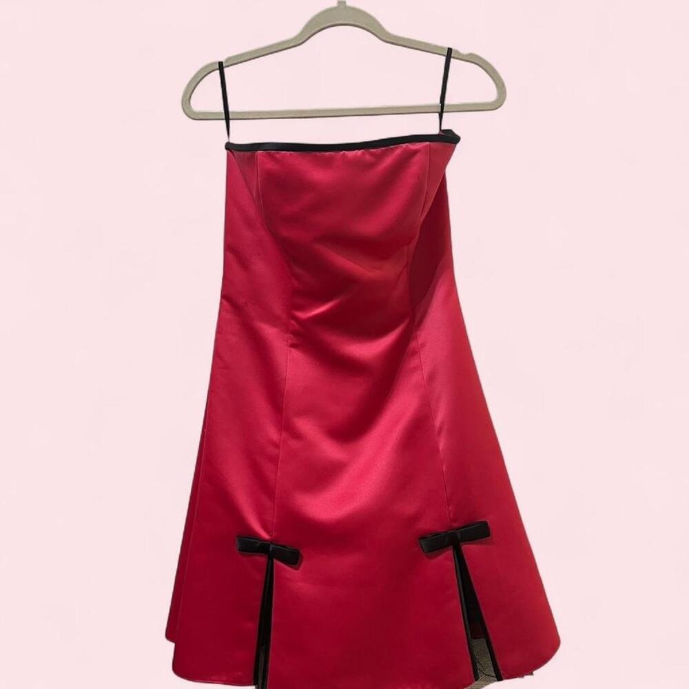 Jessica mcclintock pink satin a line